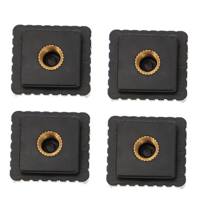 Angoily 4pcs Hot Shoe Mount Adapter with Screw Quick Release Bracket for Cameras Led Lights External Microphones Easy Installation Compatible with Standard Hot Shoe Accessories