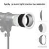 Speedring Adapter for Flashes, Aluminum Alloy Speedring Adapter Converter for Monolight LED Light, Easy to Install (135mm) (144mm) (152mm) view 2