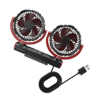 Angoily USB Adjustable Vehicle Fan Rotatable Car Cooling Fan for Car Interior Low Noise Design for Comfortable Driving