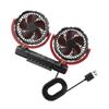 Angoily USB Adjustable Vehicle Fan Rotatable Car Cooling Fan for Car Interior Low Noise Design for Comfortable Driving view 1