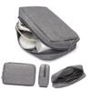 jojofuny Charger Organizer Bag Zipper Pouch for Travel Digital Accessories Storage for Mobile Devices Power Banks and More Small Grey view 1