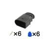 1-20 Sets Of 6-pin 3.5mm 1J0973733 Female Or Male Waterproof Connector LSU 4.2 Sensor Connector 1J0973833(Male set,1 set) view 2