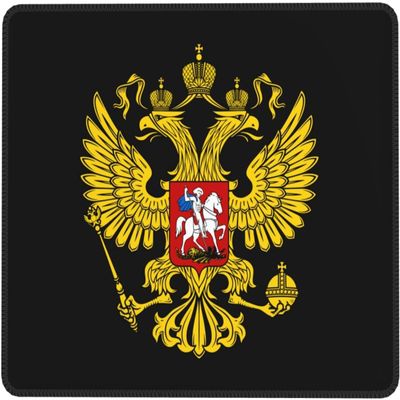 Russia-Flag-Russian-Emblem-Pride- Mouse Pad Non-Slip Rubber Mouse Pad for Laptop 7 x 8.6 in