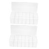 ARTIBETTER 2pcs Cable Management Cases Data Cable Organizer Box Wire Organizer Case Plastic Cord Holder view 1
