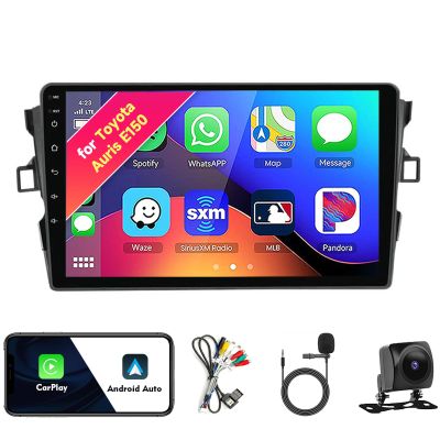 Car Radio Stereo for Toyota Auris E150 2006-2012, Android 13, 9" IPS Touch Screen Upgrade Dash Kit with CarPlay & Android Auto, GPS Navigation DSP SWC 5G WiFi Camera 8CORE 8+256GB