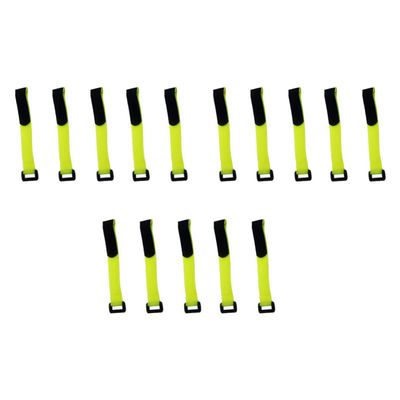Artibetter 15Pcs Bike Straps Hook and Loop Cable Management Straps for Securing Cables Bike Wheels and More