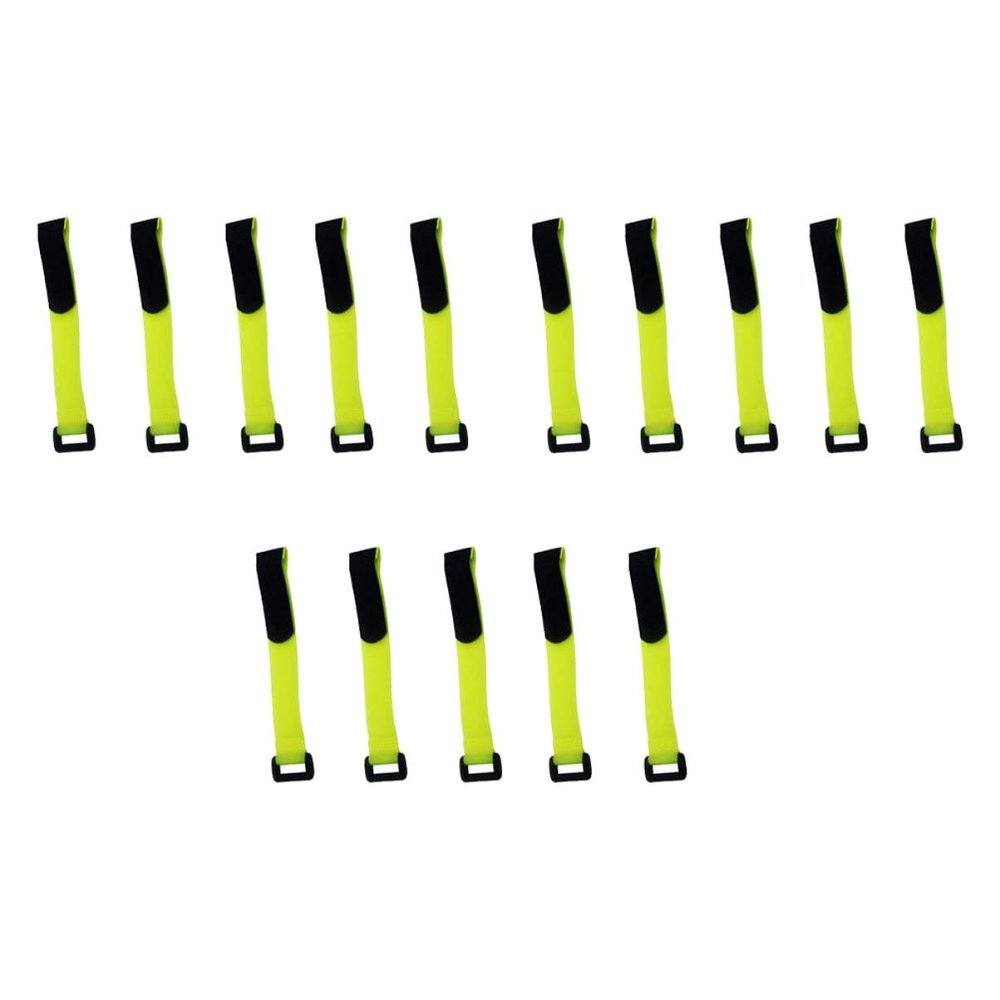 Artibetter 15Pcs Bike Straps Hook and Loop Cable Management Straps for Securing Cables Bike Wheels and More