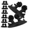 BUGUUYO 8pcs Cord Organizer Clips Versatile Cable Management for Desk Car and Home Strong Adhesive Wire Holder for Automotive Chargers and Headphones view 1