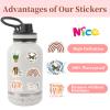 100 Vintage Inspirational Stickers, Boho Motivational Aesthetic Sticker for Adults Water Bottles Laptops Positive Affirmation Journals Vinyl Boho Stickers Teen Kid view 3