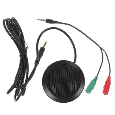 ARTIBETTER Omnidirectional Condenser Microphone for Online Meetings and Gaming Lightweight Desktop Mic with Jack for Voice Capture Podcasts Video Chats and Conference Rooms