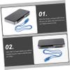 Artibetter USB Multi-Card Reader Adapter Compact Flash Reader for Fast Data Transfer Compatible Multiple Memory Cards for Photographers and view 2