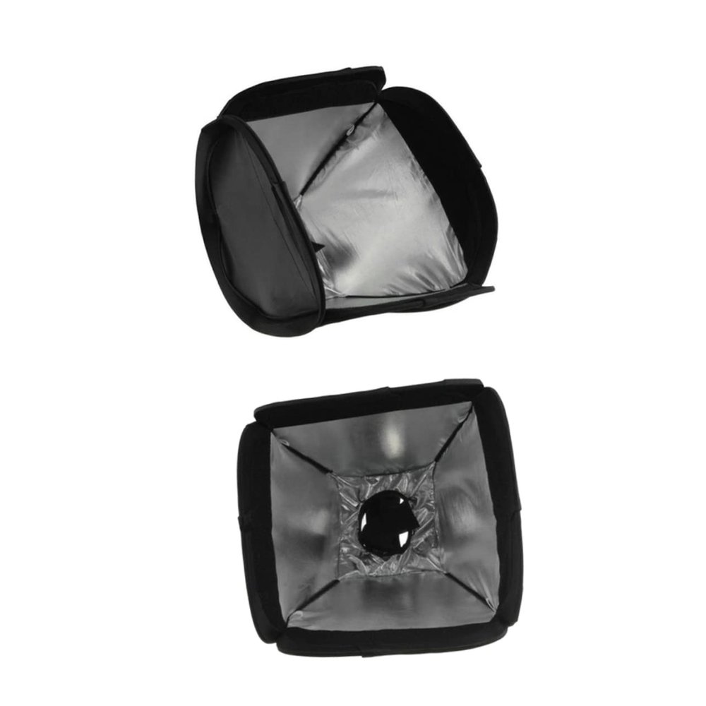Angoily 1Set Foldable Flash Diffuser of Black Photography Diffuser for Soft Lighting with Fluorescent and Flash Lights for Camera and Video Shooting Accessories