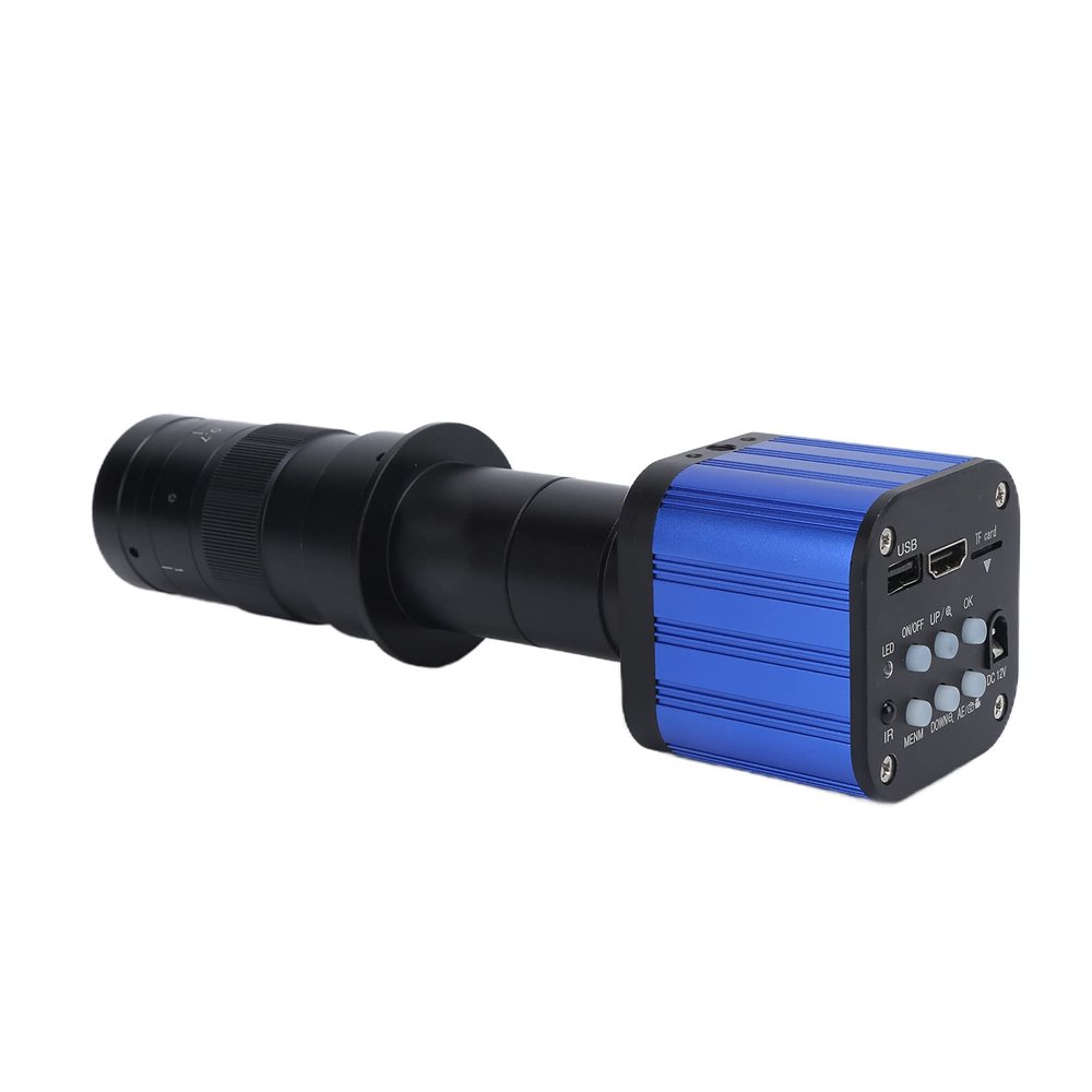 4K 180X C Mount Industrial Camera Ultra High Definition Video Microscope Fitting for Microscope Camera, with High Definition Multimedia Interface and USB Interfaces (US Rules)