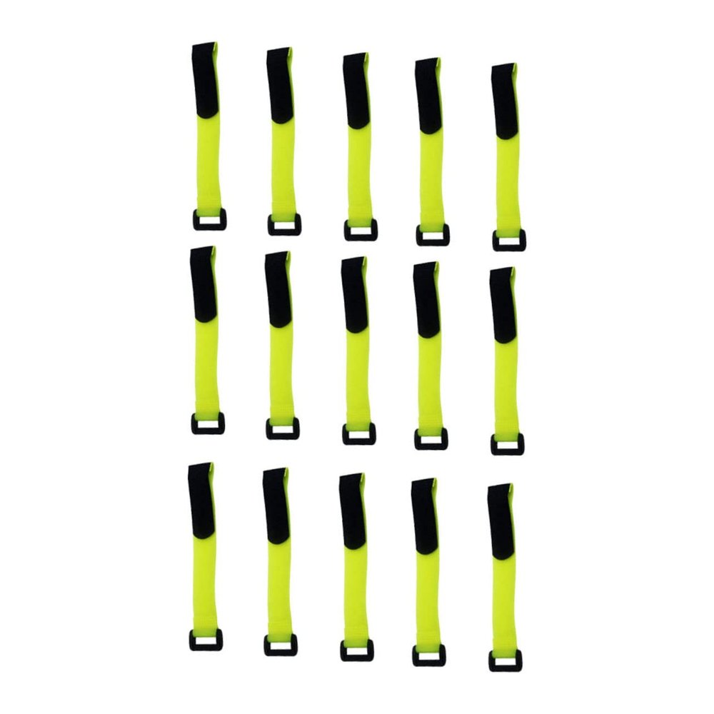 DOITOOL 15pcs Hook and Straps Fastening Tape for Organizing Cables Bike Wheels and More Lightweight and Versatile for Easy Storage and Use