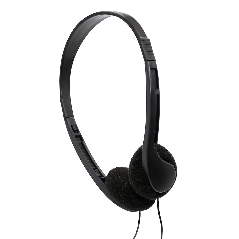 Avid Products AE-08 On-Ear Stereo Headphones, Black (100 Pack)