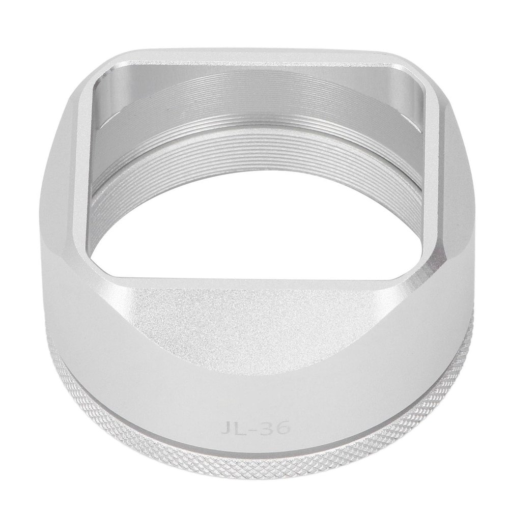Aluminum Alloy Lens Hood for X100VI X100V - Enhance Photography with External Filter Compatibility (Silver)