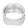 Aluminum Alloy Lens Hood for X100VI X100V - Enhance Photography with External Filter Compatibility (Silver) view 4