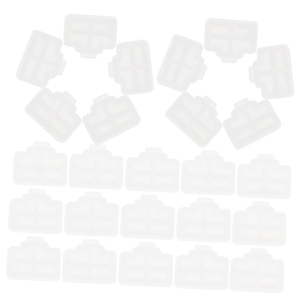 Angoily 50pcs Ethernet Port Cap Dust Jack Protector for Desktop Computer Router Laptop Dirt Cover for LAN Network Interface