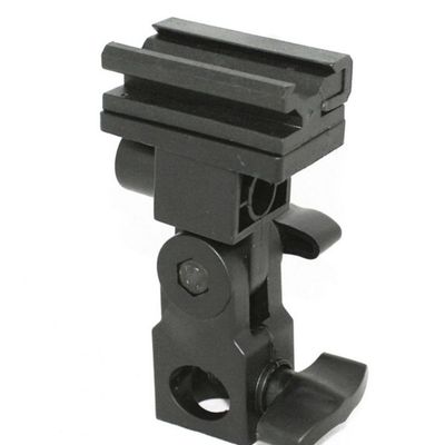 Artibetter DSLR Camera Flash Bracket with Swivel Light Stand Mount Adjustable 180 Pitch Flash Holder with Umbrella Locking Screw for Photography Accessories 4.52 x 2.16 Inches
