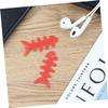 Angoily 200pcs Silicone Fish Bone Cable Organizer Earphone Line Winder for Home Office Cable Storage Random Colors view 4