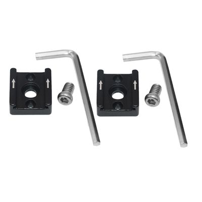 Artibetter 2set Hot Shoe Flash Adapter Mount Cold Shoe Flash Bracket Quick Release for Camera Compatible