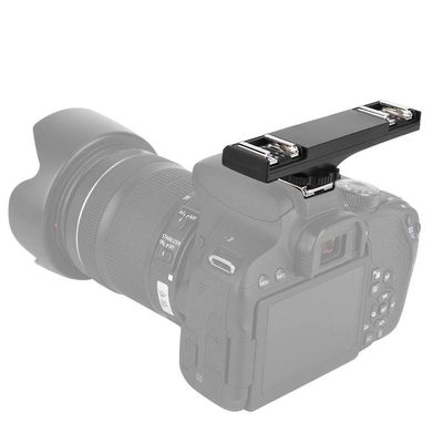 Ultralight Hot Shoe Mount Splitter, Cold Shoe Phone Mount Adapter for DSLR Camera Camcorder