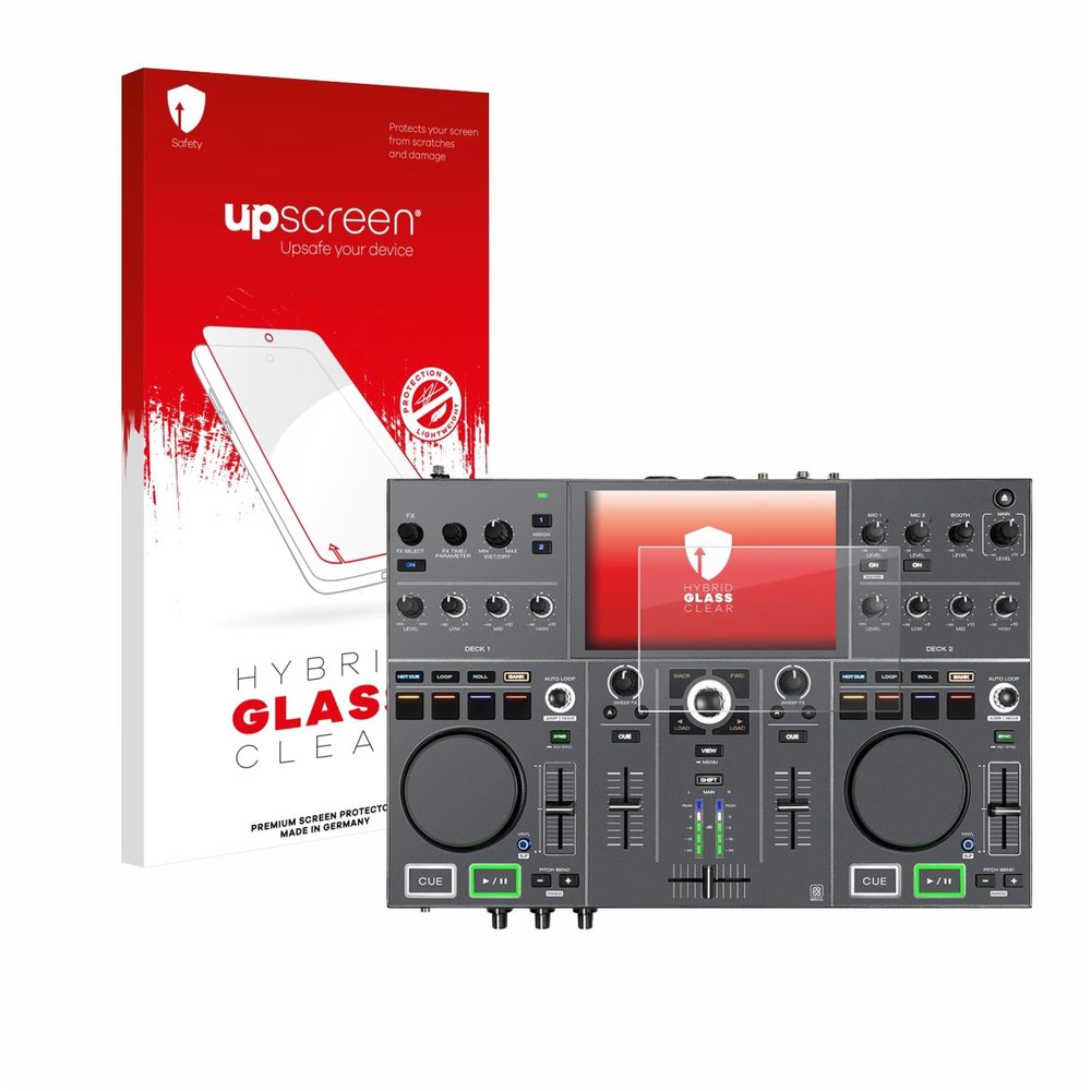 upscreen Screen Protector Film Compatible with Denon DJ Prime Go+ - 9H Glass Protection, Extreme Scratch Resistant