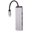 6 in 1 Type C Expansion Dock Hub, Dock with TF, SD Card Reader, USB 2.0, USB 3.0, USB C PD Ports, Aluminum Alloy Material, Compact Design for Travel view 4