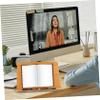 ARTIBETTER Folding Portable Laptop Stand Bamboo Bracket for Home Office Use Lightweight Heat Dissipation Design for Various Laptop and Ergonomic Comfort view 3