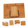 ARTIBETTER Folding Portable Laptop Stand Bamboo Bracket for Home Office Use Lightweight Heat Dissipation Design for Various Laptop and Ergonomic Comfort view 4