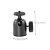 Artibetter 1Set Screw Metal Tripod Ball Head Rotating Camera Mount for Projector Tripod Attachment view 2