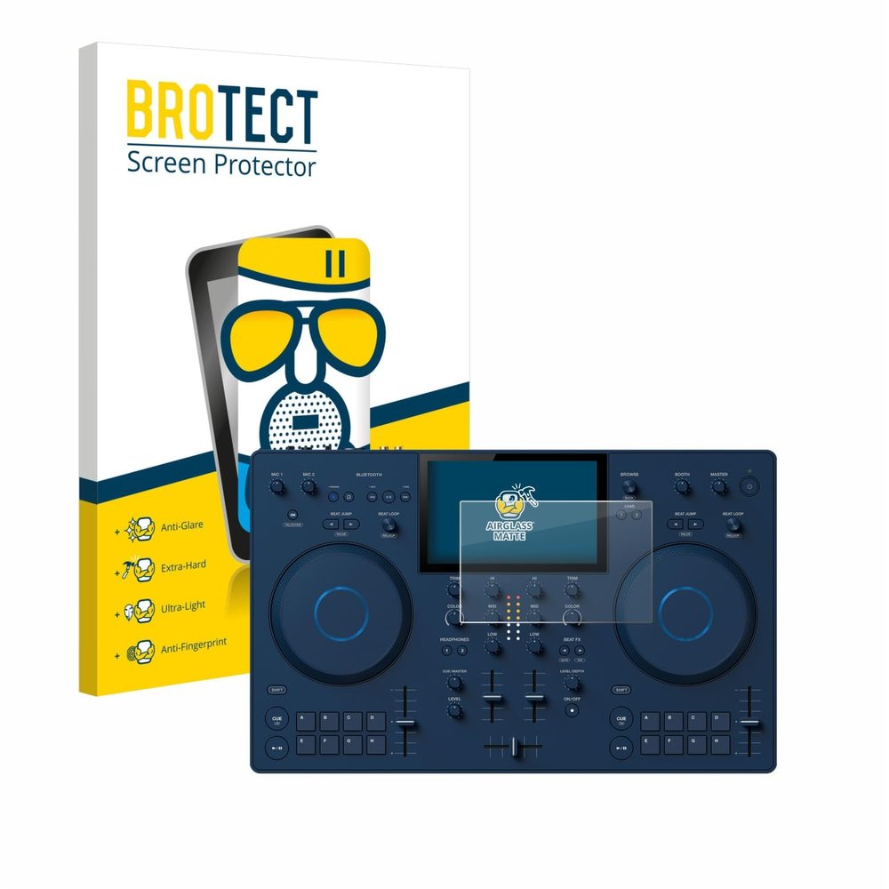 brotect Anti-Glare Glass Screen Protector Matte Compatible with AlphaTheta OMNIS-Duo (Jog) - Anti-Scratch 9H Protection Film