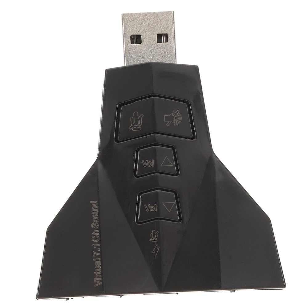 Angoily 3D Stereo USB Sound Adapter External 7.1 Channel Audio Card for Pc USB Sound Card 2 Audio Outputs and 2 Mic Inputs