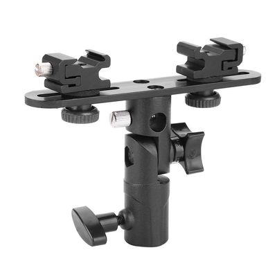 Camera Flash Bracket Mount for Hot Shoe, Universal Flash Lamp Holder for DSLR Video Camcorders
