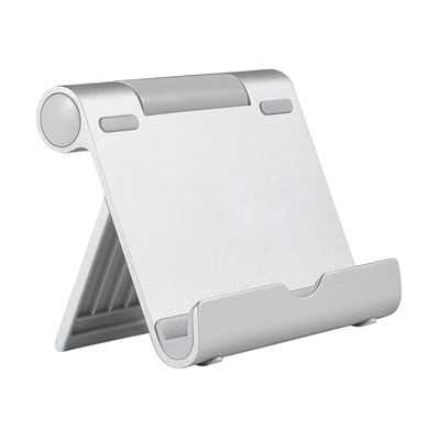 Angoily Smart Phone Base Holder Aluminum Alloy Stand for Tablet Desk Compatible Portable Silicone Mat