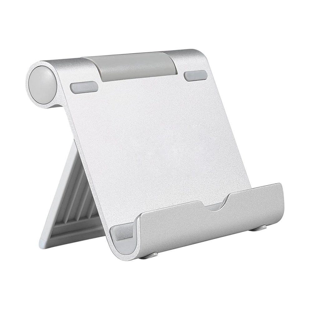Angoily Smart Phone Base Holder Aluminum Alloy Stand for Tablet Desk Compatible Portable Silicone Mat
