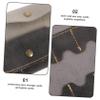 Angoily 2pcs Multi-Function Memory Card Holder Micro Card Slots Pu Leather Case for Storage Organizer and view 2