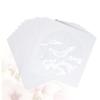 Artibetter 100Pcs Packaging Bags White Paper Cases with Transparent Window Storage Holders for Home Cinema and Video Storage Organization view 4