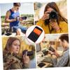 DOITOOL Multi-Functional Camera Lens Pouch Orange Polyester Storage Bag for Photographers Foldable Lens Organizer Protective Camera Accessories view 4