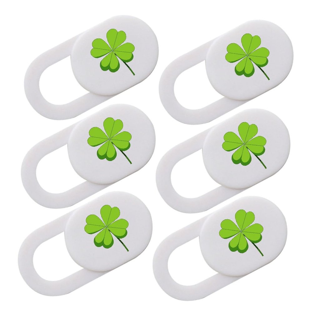 Angoily 6pcs Ultra-Thin Webcam Privacy Cover for Laptop Tablet Four Leaf Lens Protector Compatible Smartphones Desktops Secure Your Privacy