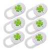 Angoily 6pcs Ultra-Thin Webcam Privacy Cover for Laptop Tablet Four Leaf Lens Protector Compatible Smartphones Desktops Secure Your Privacy view 1