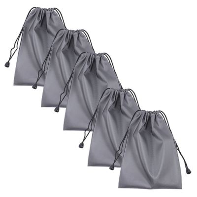 HOMSFOU 6pcs Power Bank Storage Pouch for Travel Digital Accessories Organizer Lightweight Drawstring Design for Cables Chargers and Electronics
