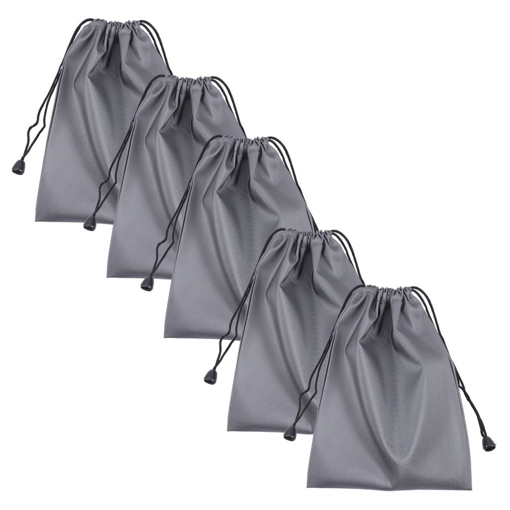 HOMSFOU 6pcs Power Bank Storage Pouch for Travel Digital Accessories Organizer Lightweight Drawstring Design for Cables Chargers and Electronics