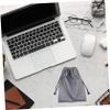 HOMSFOU 6pcs Power Bank Storage Pouch for Travel Digital Accessories Organizer Lightweight Drawstring Design for Cables Chargers and Electronics view 2
