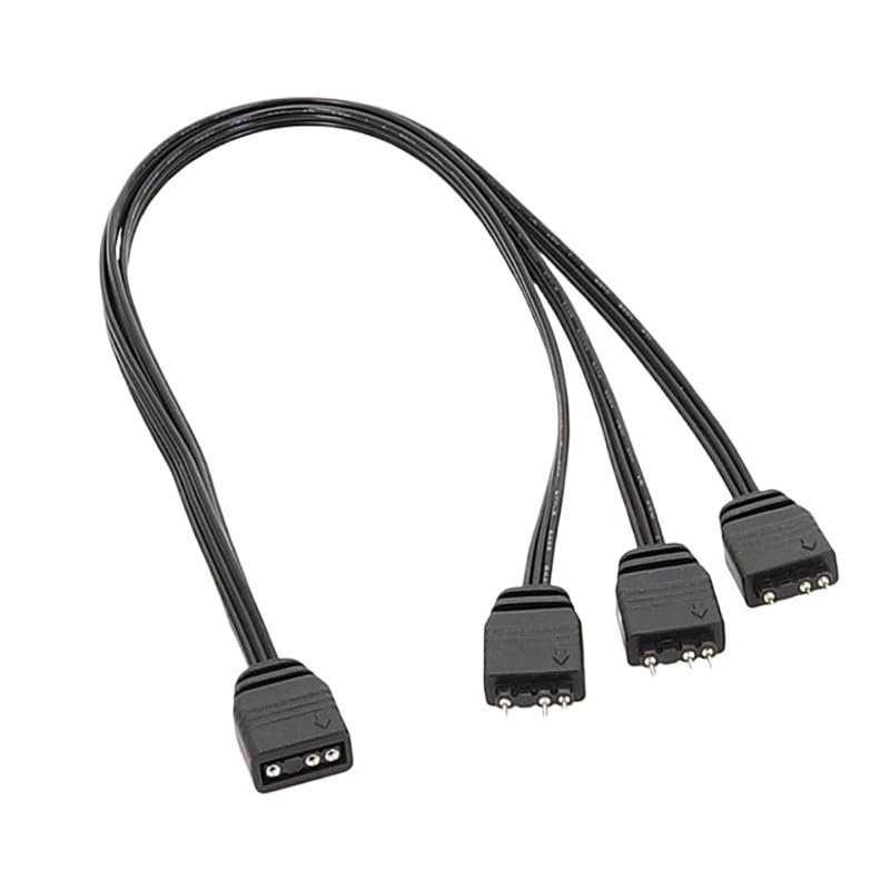 BOXUWFO HONGP 3Pin ARGB Splitter Cable 1Female to 4 Male Connector Extend Multiple Devices Dropship(for One to Three)