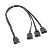 BOXUWFO HONGP 3Pin ARGB Splitter Cable 1Female to 4 Male Connector Extend Multiple Devices Dropship(for One to Three) view 1