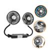 Artibetter Car Seat Fan for Backseat Cooling Powered Electric Fan Quiet Dual Head Design Small Car Cooling for Rear Air Circulation for Vehicles Trucks view 3