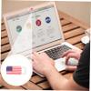 4Pcs Flag Webcam Covers Peeping Sliding Camera Covers for Tablets Laptops Privacy for Devices view 3
