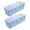 Artibetter 2Pcs Desk Cable Organizer Box High Capacity Cord Management Bin for Power Outlet and Charging Adapters Desktop Cable Holder for Tidy and Efficient Wire Storage view 1