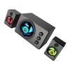 OSALADI 1Set Wooden Multimedia Subwoofer Speaker System Powered Desktop Loudspeaker Box for Laptop and Sound Enhancement view 1